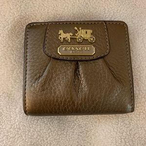 Coach small leather wallet